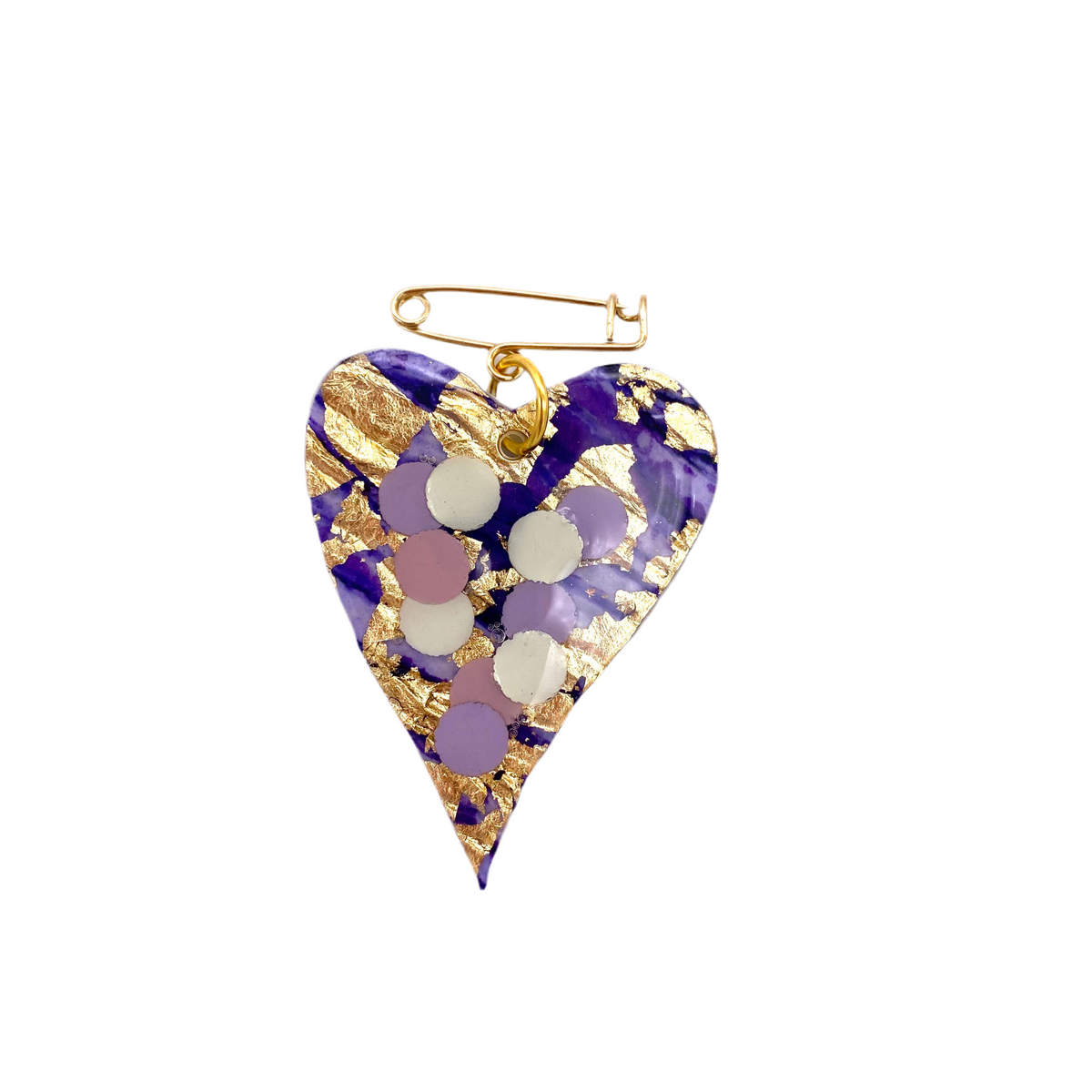 Irish handmade and design, this art heart brooch is the perfect romantic Valentine’s gift