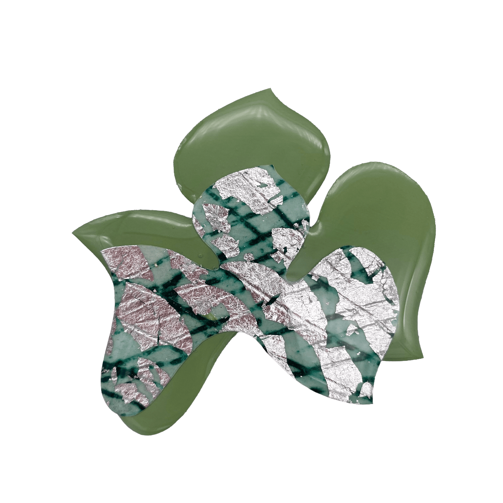 Blossoms no.1 sgraffito brooch - Rothlú