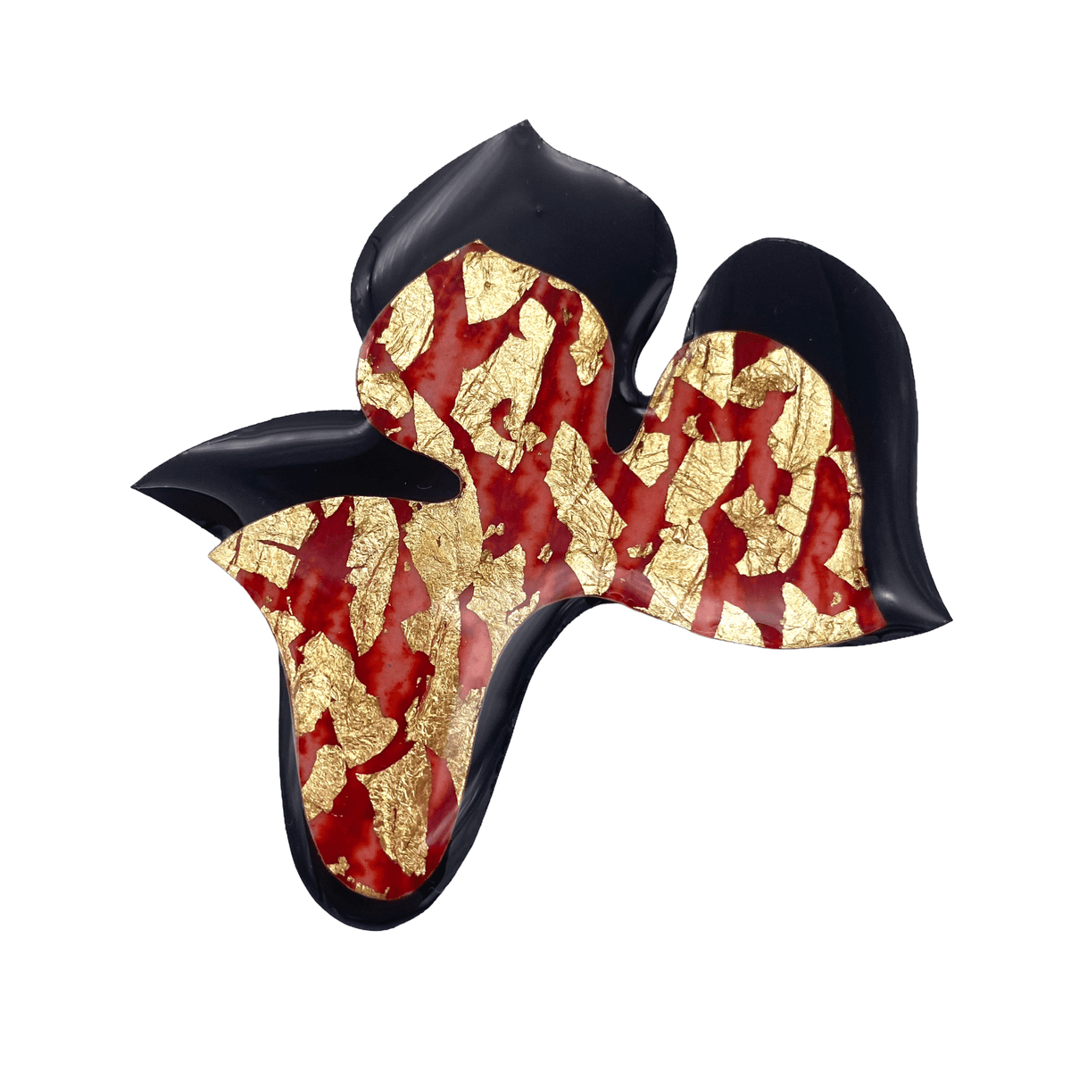 Blossoms no.3 sgraffito brooch - Rothlú