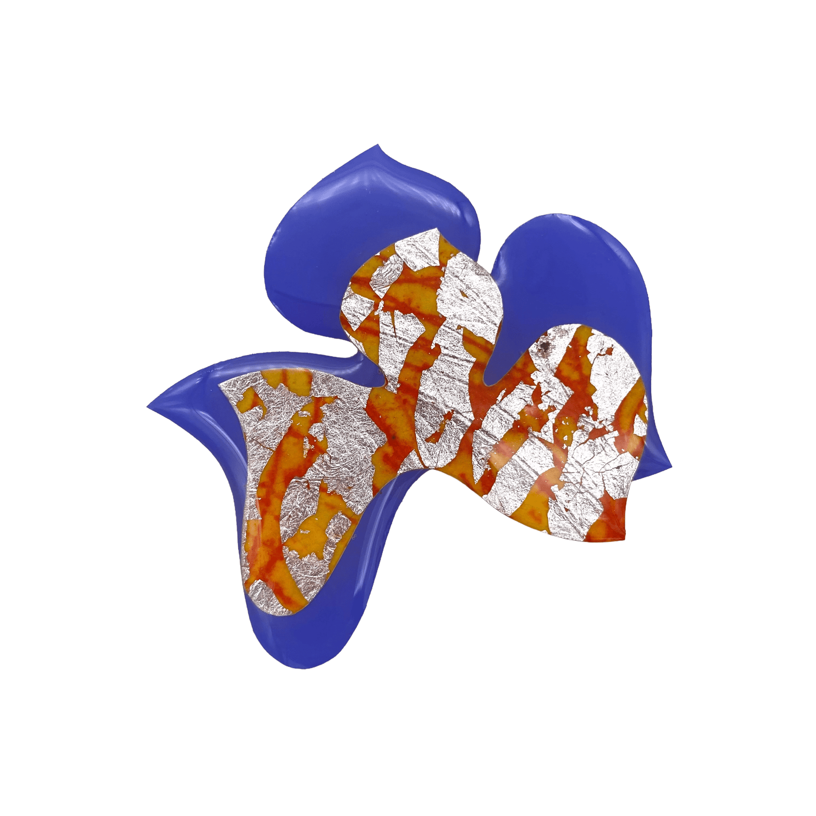 Blossoms no.5 sgraffito brooch - Rothlú
