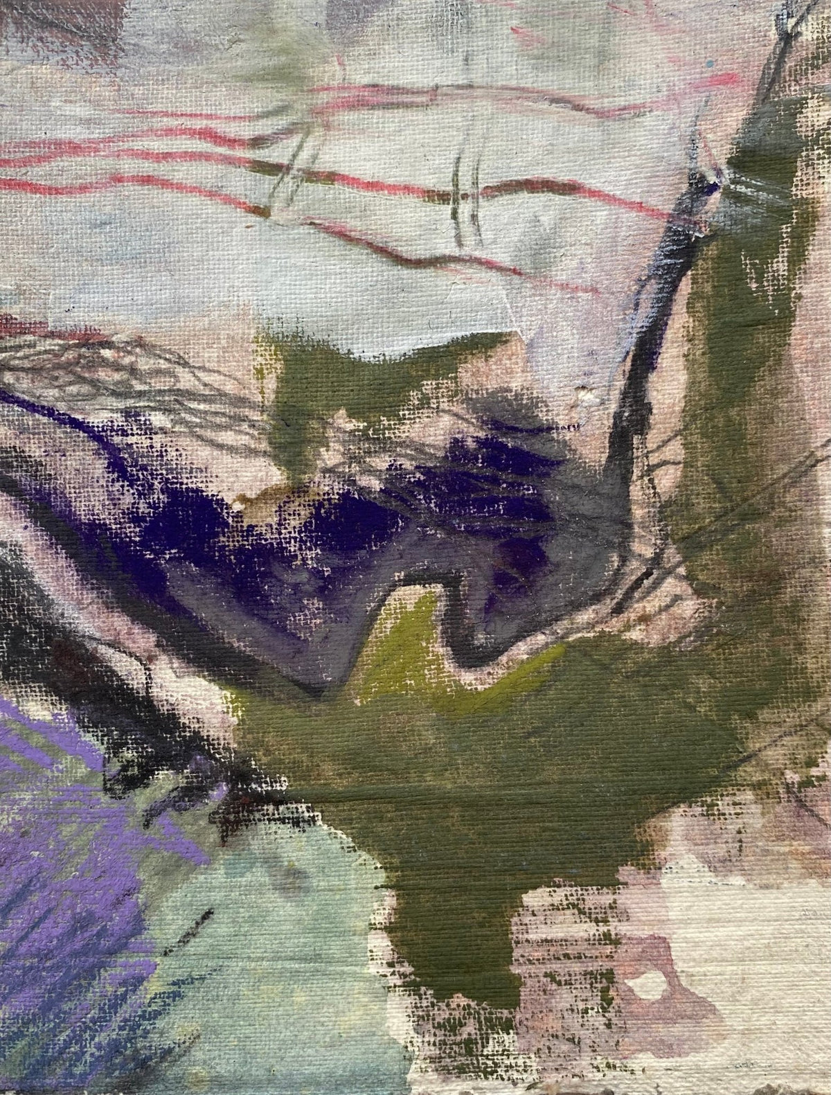 “Éirí” 2026, mixed media on paper - Rothlú