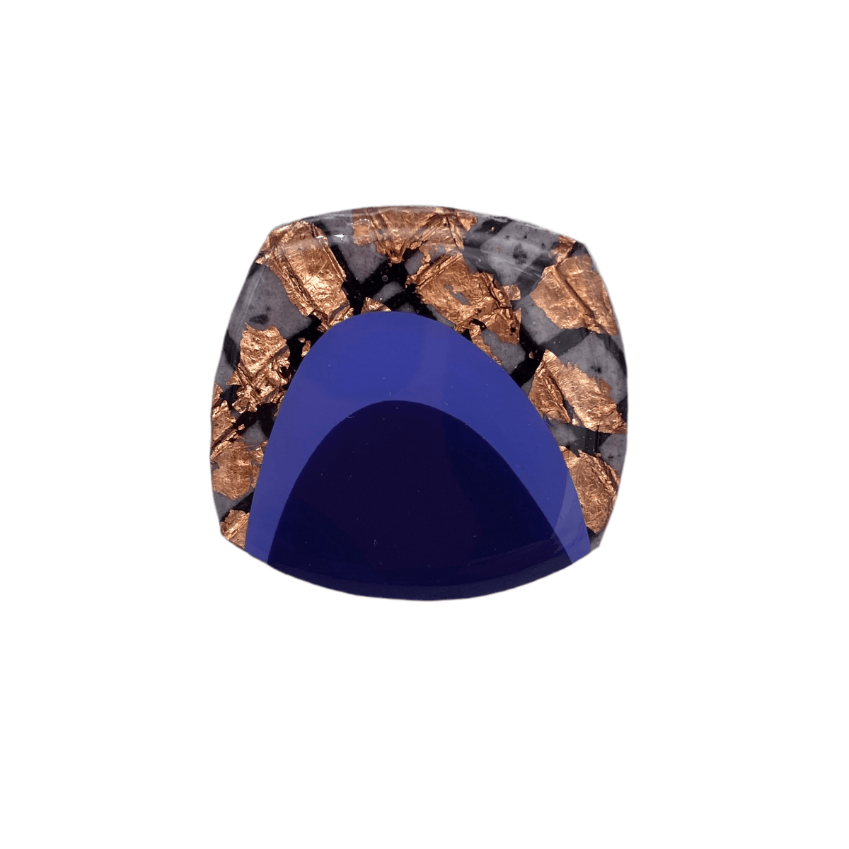 M’anam cocktail ring in cornflower/sapphire/rose - gold/black - Rothlú